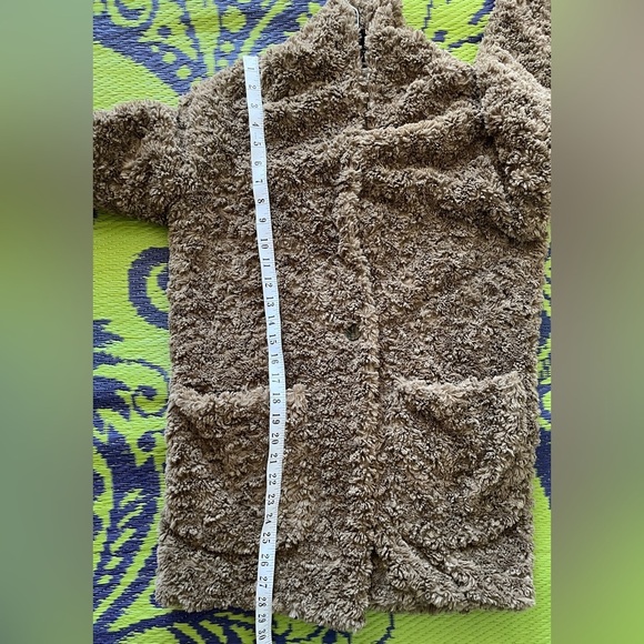 Aritzia Wilfred Free Grete jacket Size XXS Cozy Brown Teddy Coat Casual Fall - Picture 14 of 14